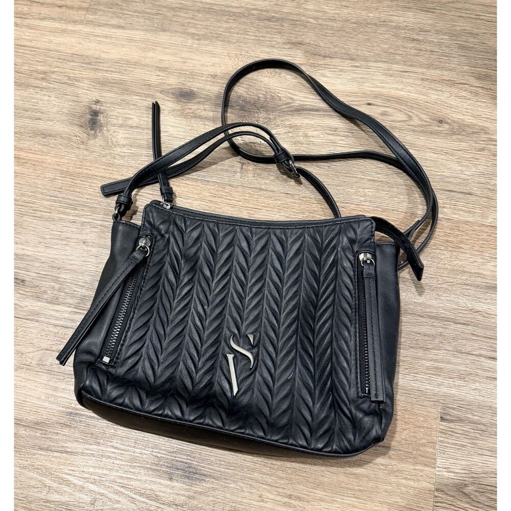 Simply Vera Wang Quilted Faux Leather Crossbody Zip Purse